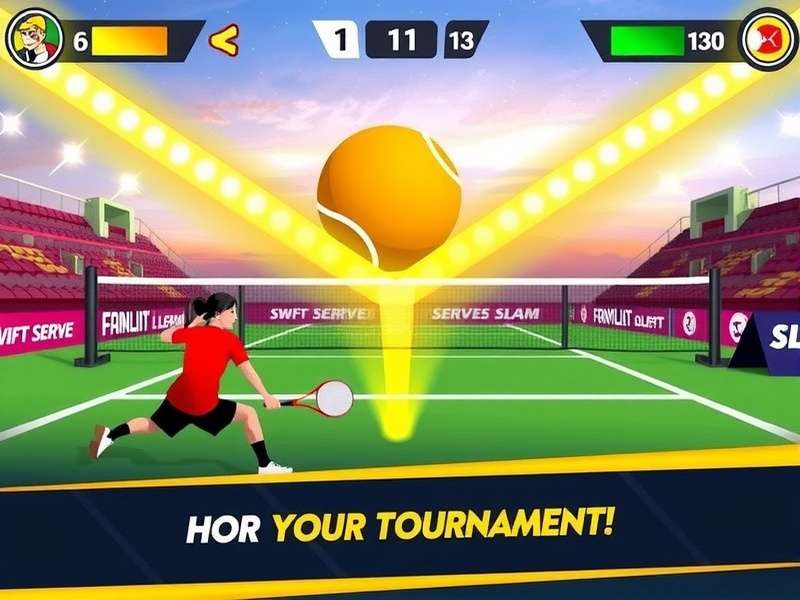 Swift Serve Slam Game Screenshot
